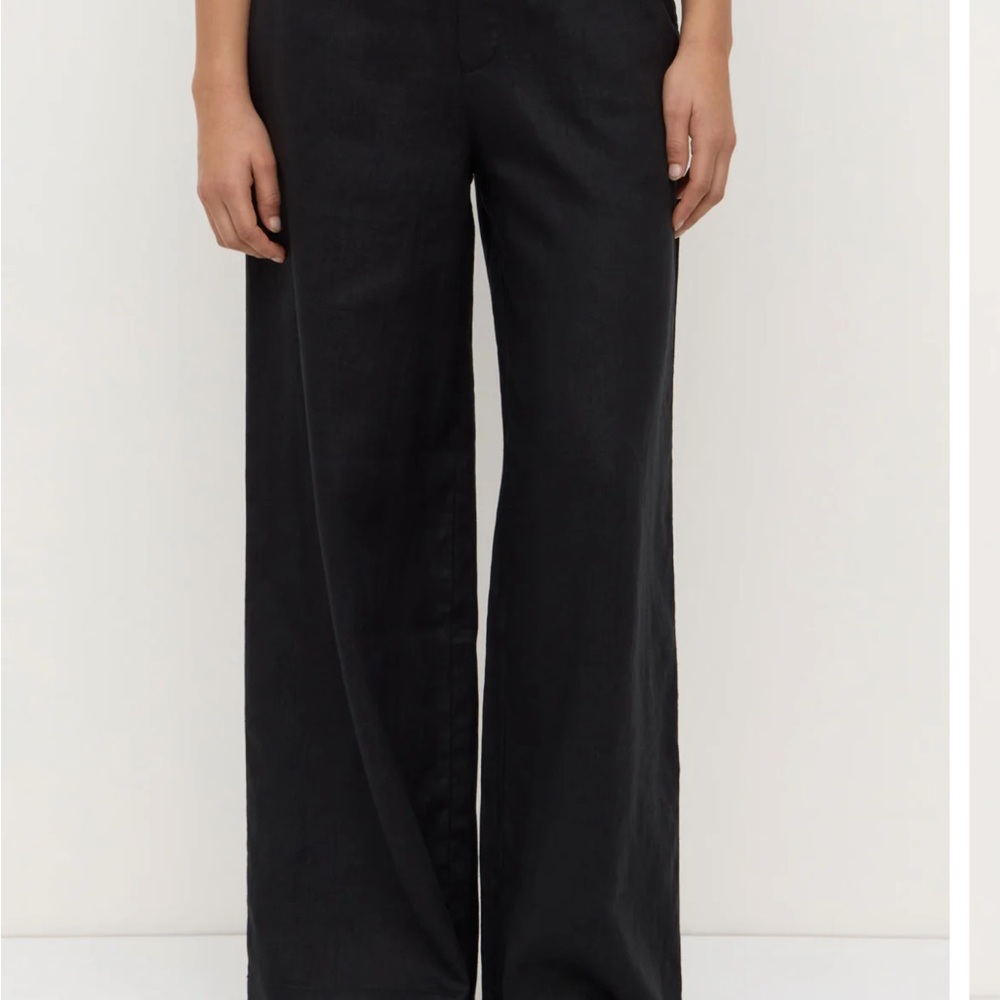 Assembly Label Everday Linen Pants - Black